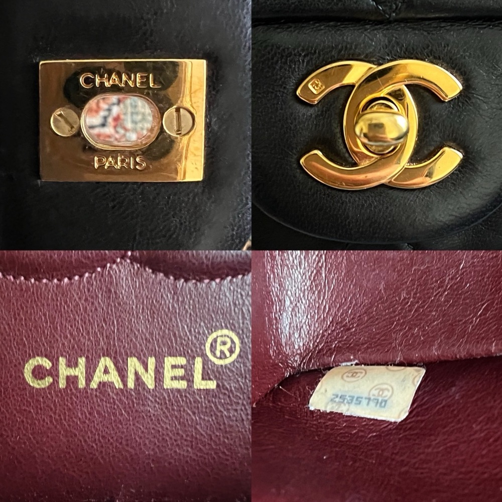 Chanel Classic Vintage Medium Black Double Flap Bag - Picture 11 of 11
